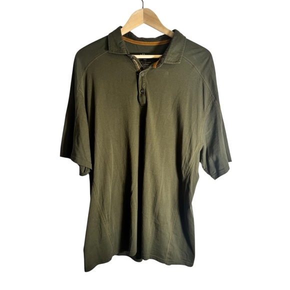 Kuhl Other - Kuhl Men's Wildfibre Polo Shirt 100% Organic Cotton Short Sleeve Green Size XXL